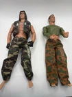 Lot 2 Vintage 1996 Hasbro GI Joe 12” Action Figures Native American Soldier