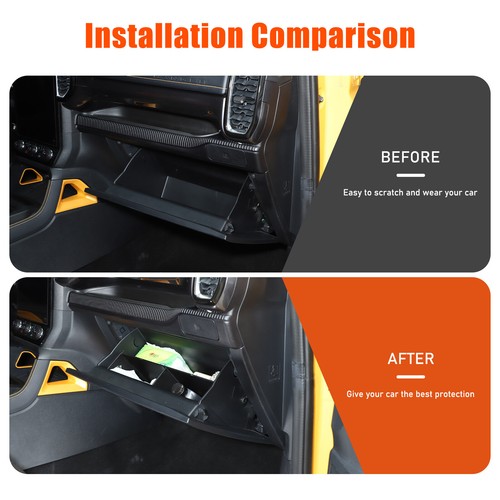 ABS Car Passenger Glove Box Storage Divider Plate Trim For Ford Ranger 2023+ - Picture 11 of 12