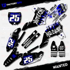 Blue Wanted Racing Graphics Kit fits Yamaha 10-13 YZ450F YZF 450 2010-2013 Decal