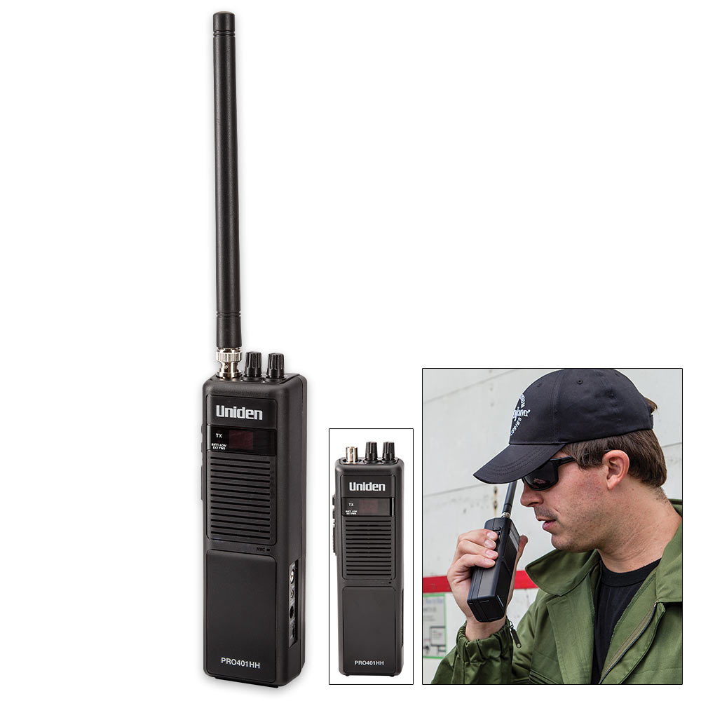 Uniden PRO401HH Portable Handheld CB Radio 40 Channel High Low Pro 401