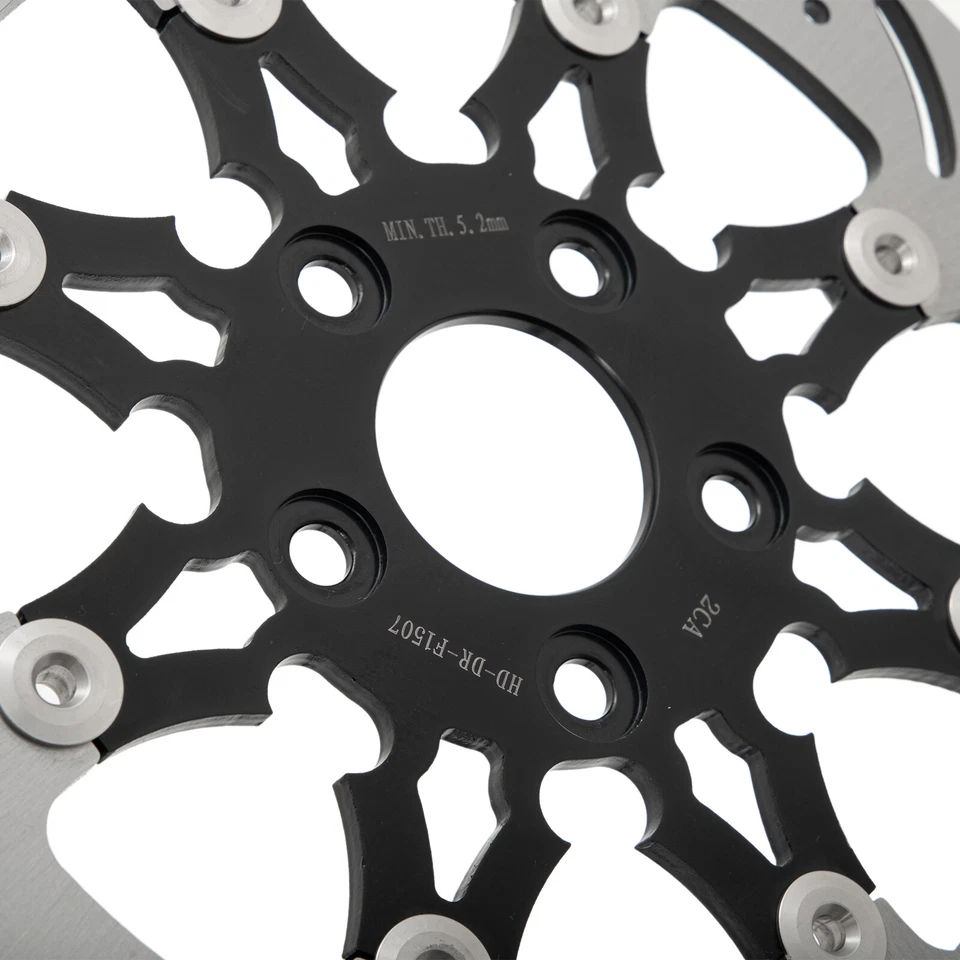 Rotor de freno trasero flotante de 11,5" para Harley Dyna Super Glide FXD Sportster 87-99 Foto 3 de 4