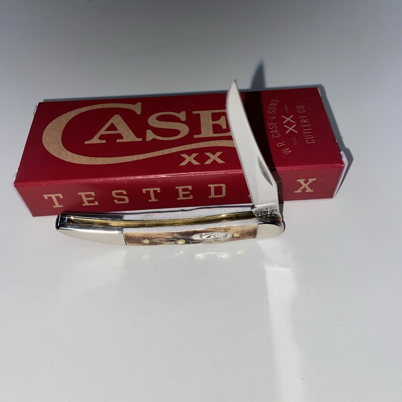 CASE XX #05532 GENUINE STAG SMALL TEXAS TPPTHPICK SS