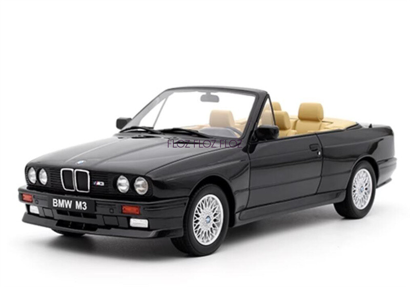 SALE BMW M3 Cabriolet E30 ミニカー otto 1/18 1:18 for OTTO for BMW for E30 for M3 Convertible 1989 black