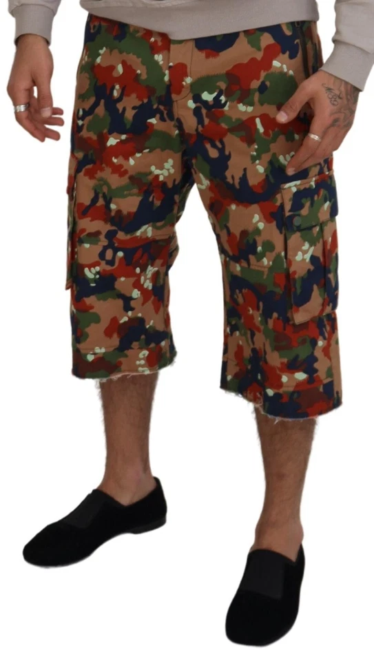 Pantalones Cortos Dolce & Gabbana Multicolor Algodón Camuflado Carga IT48/W34/M PRECIO DE VENTA SUGERIDO POR EL FABRICANTE $1200 Foto 4 de 4