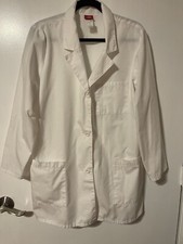 Dickies 32" Doctor Nurse Teacher Lab Coat 84400 DWHZ White Sz Large