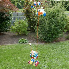 Crazy Giraffe XL Decoupage Skulptur Figur Außenbereich geeignet ca.130cm -20663