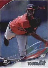 2016 Bowman Platinum Top Prospects #TP-TT Touki Toussaint Rookie Atlanta Braves