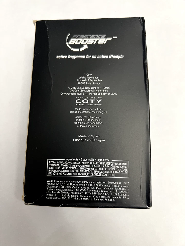 ADIDAS BLUE CHALLENGE EAU DE TOILETTE SPRAY PARA HOMBRES - 3,4 OZ/100 ML EN CAJA RARO Foto 3 de 4