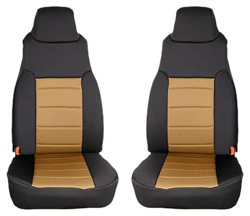 Fundas de asiento delanteras de neopreno Rugged Ridge 13210.04 para 97-02 Jeep Wrangler TJ Foto 2 de 4