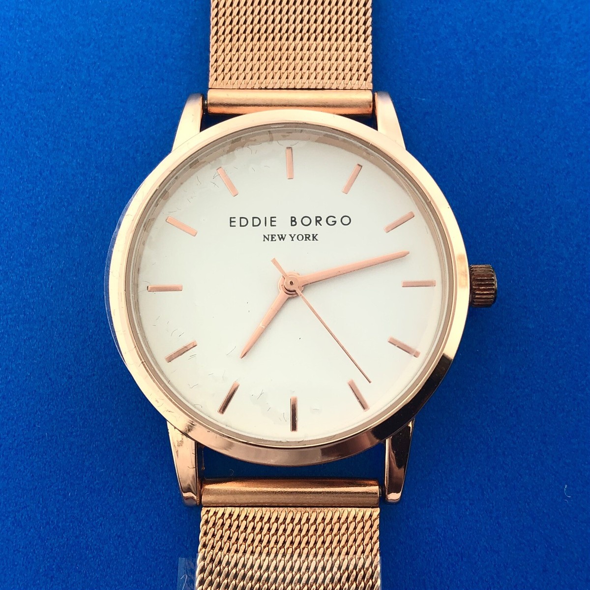 Eddie Borgo The Soho Stainless Steel Watch 32mm Rose Gold Rachel Zoe Eddie Borgo Soho Watch Woven Rose Gold Metal  main image 4
