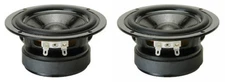 NEW (2) 4.5" Woofer Speakers Replacement Drivers 4-1/2" 8ohm Home Audio PAIR