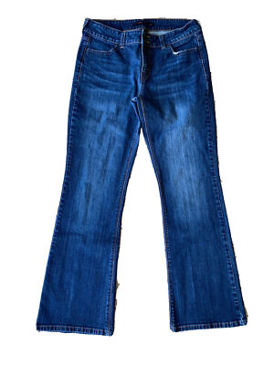 Levis Slender Boot Cut 526 Jeans Women's Size 12 Blue Denim Pocket Flap 