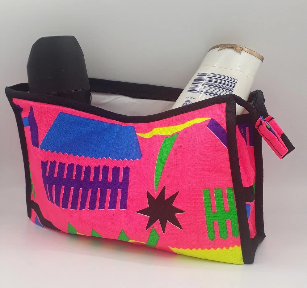 Neon cosmetic bag sale