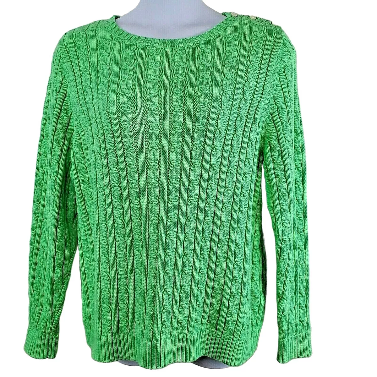 Cable-Knit Cotton Sweater