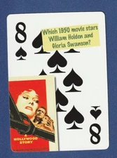 SUNSET BOULEVARD 2010 Flickback 1950 Trivia Playing Card William Holden SWANSON!