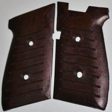 Jimenez Ja 9 Jennings Bryco 9mm Pistol Grips Striped Black Russet Plastic