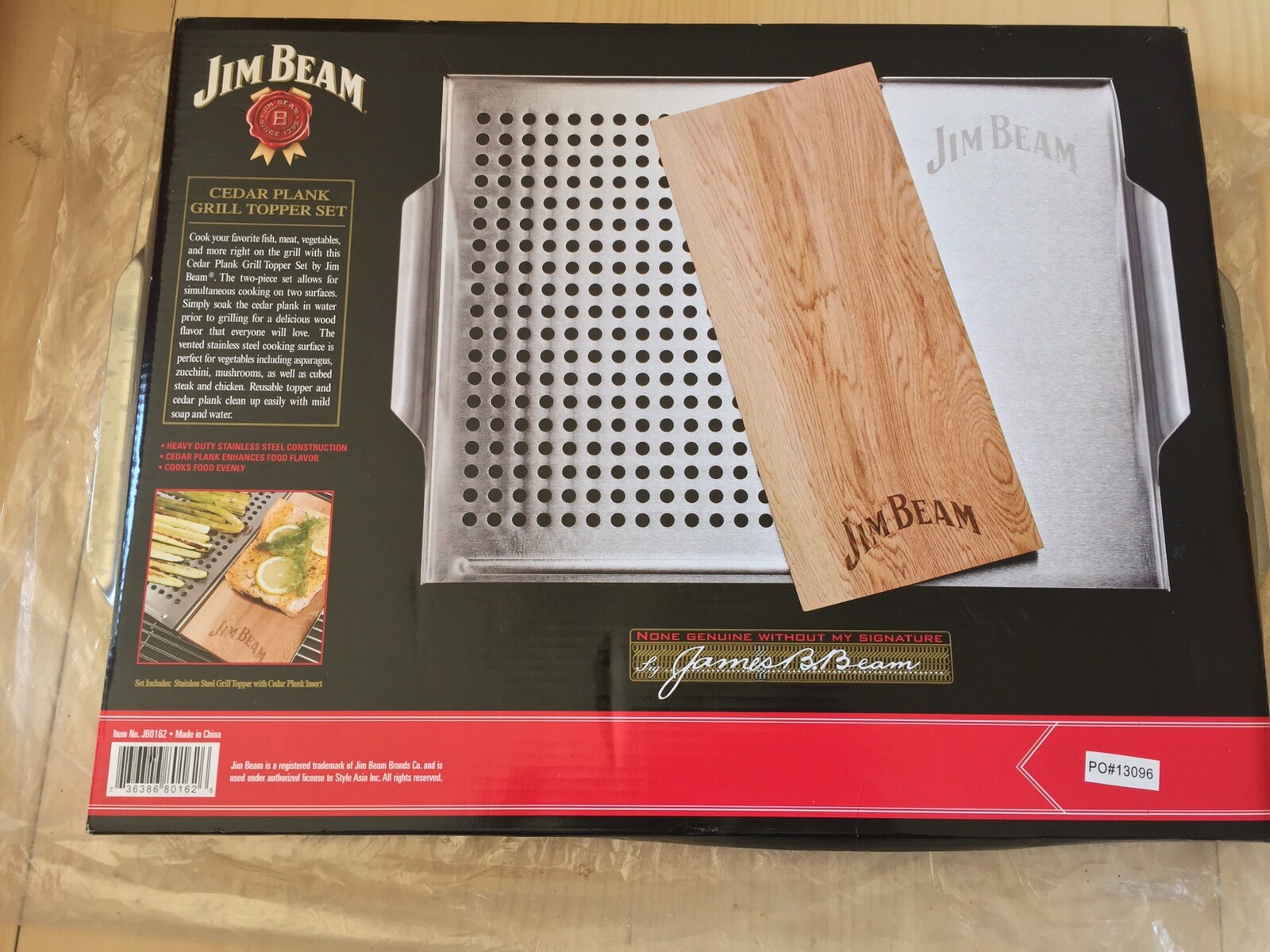 Jim Beam Cedar Plank Grill Topper Set JB0162 for sale online eBay