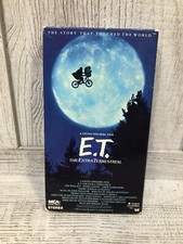E.T. ET The Extra Terrestrial VHS 1988 Rare Green and Black Tape Spielberg