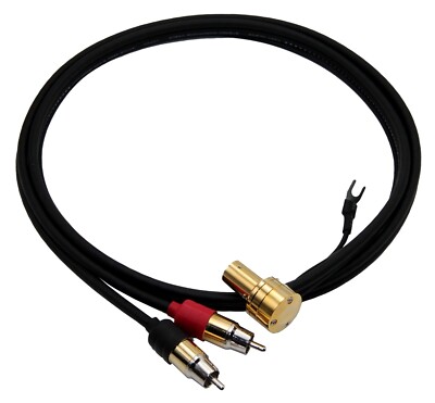HIGH END TONEARM PHONO CABLE FOR SME JELCO LINN & MORE CARDAS RHODIUM PLATED RCA