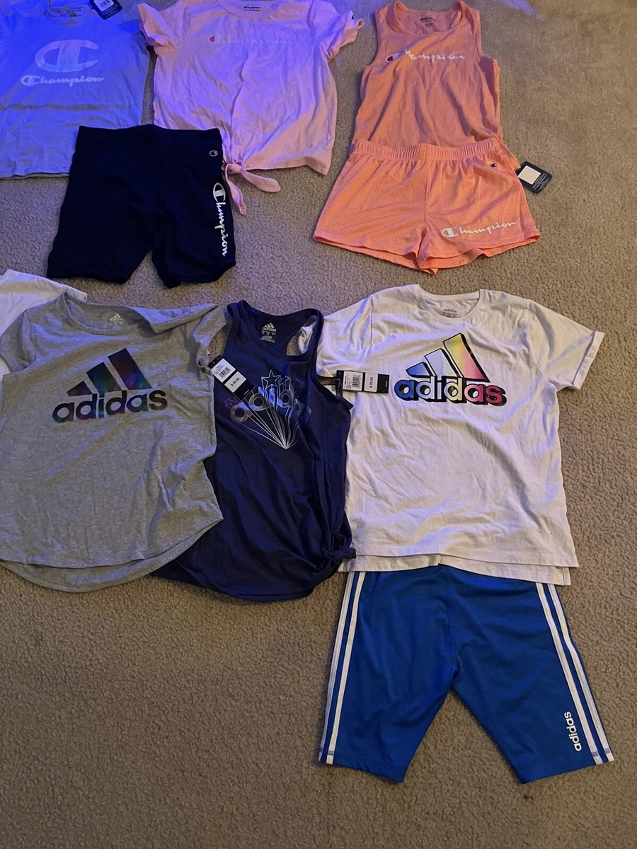 lot of girls summer clothes(champion Adidas)-size X large