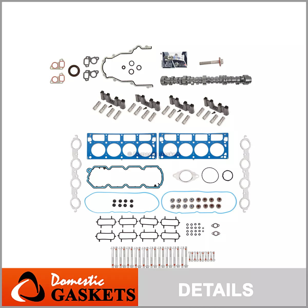 Gm chevy afm dod delete kit camshaft 3 bolts gasket set 57 off