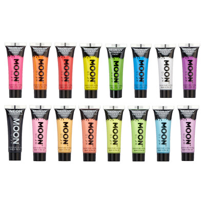 Moon Glow Neon UV Gesichtsfarbe Körperfarbe 12ml - Fluoreszierend Festival Make-up