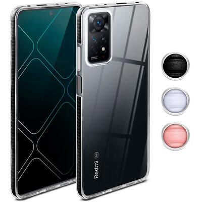 Hülle für Redmi Note 11 Pro/11 Pro 5G Transparent Eckschutz Silikon Handyhülle