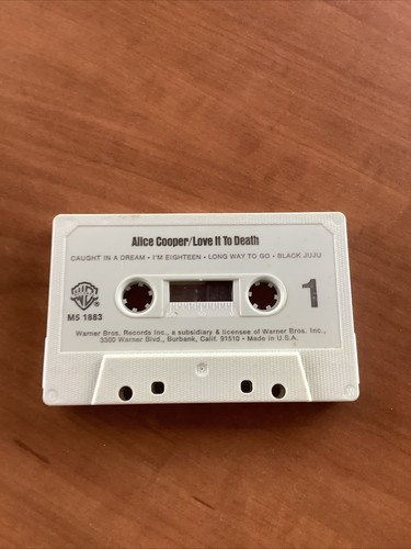 Warner Alice Cooper Love It To Death M5 1883 Cassette TESTED Uncensored NEW PAD - Picture 4 of 5