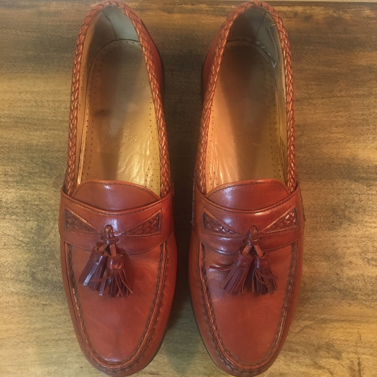 Allen Edmonds Maxfield Chili Brown Mens Size 10 B Tassel  display picture 3