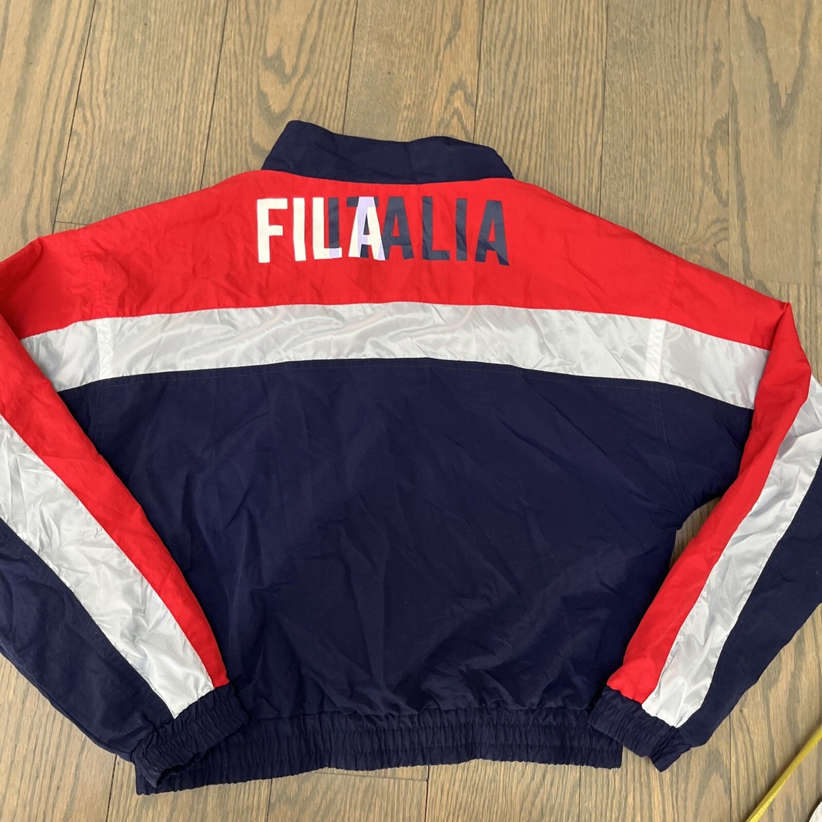 FILA Biella Italia Windbreaker 1/4 Zip Jacket women Size M Color