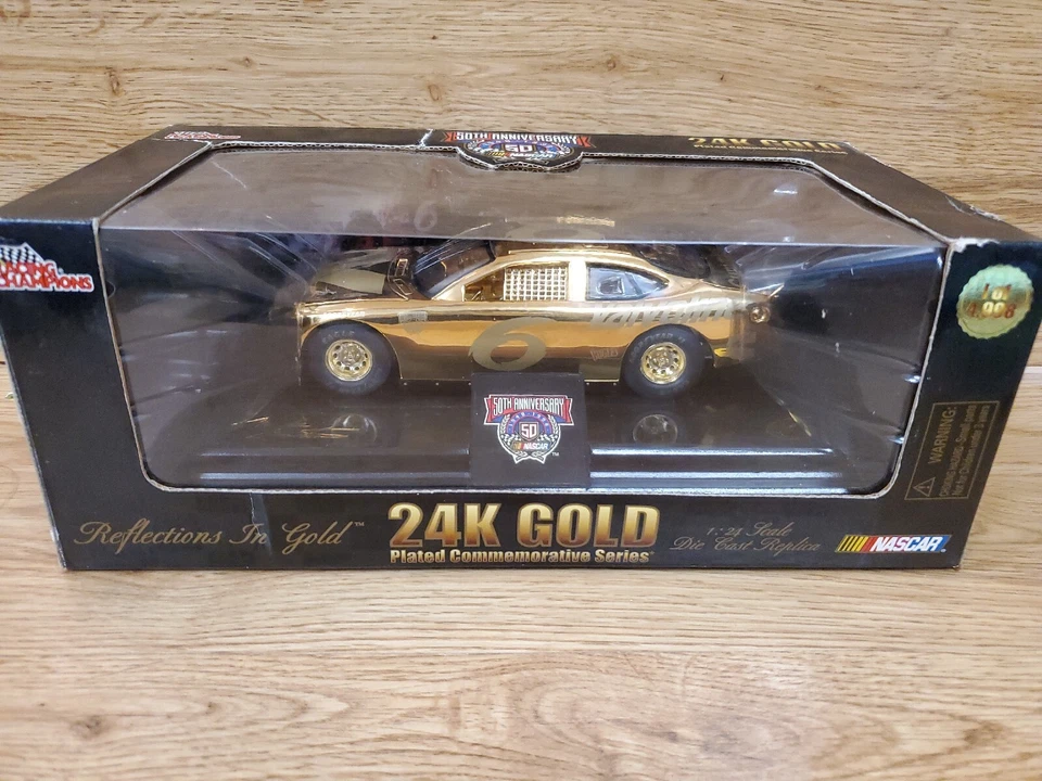 Mark Martin Eagle One Racing Champions 1998 #6 1/24 oro 24 k edición limitada 4.998 sin usar, en caja Foto 2 de 4