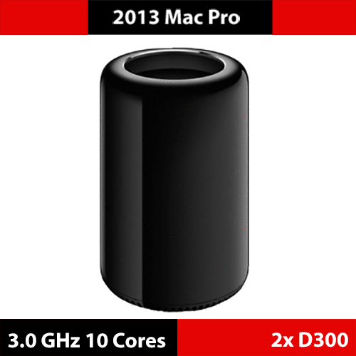 2013 Mac Pro 3.0 GHz 10-Core Dual AMD D300 64GB RAM 1TB PCIe NVMe - Picture 1 of 1