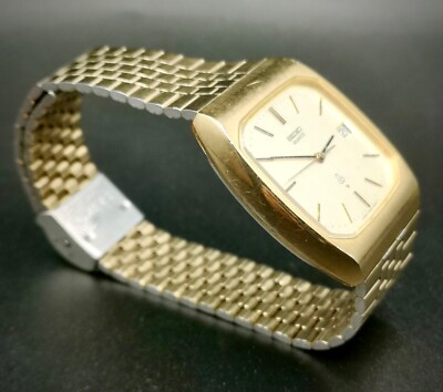 Vintage Seiko 14 K GF SGP Unisex quartz watch. 7832-5000