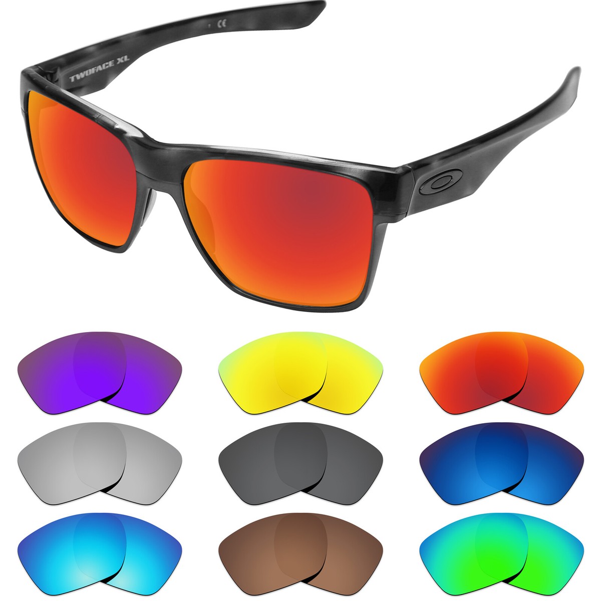 EYAR Polarized Replacement Lenses for-Oakley Twoface XL OO9350 -Options |  eBay Australia