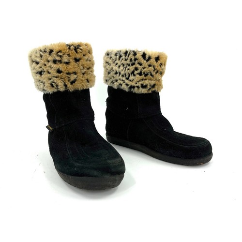 Steger Mukluks Jackie Black Leather and 