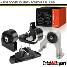 4x Engine Motor Mount & Transmission Mount for Dodge Journey 11-19 V6 3.6L AWD