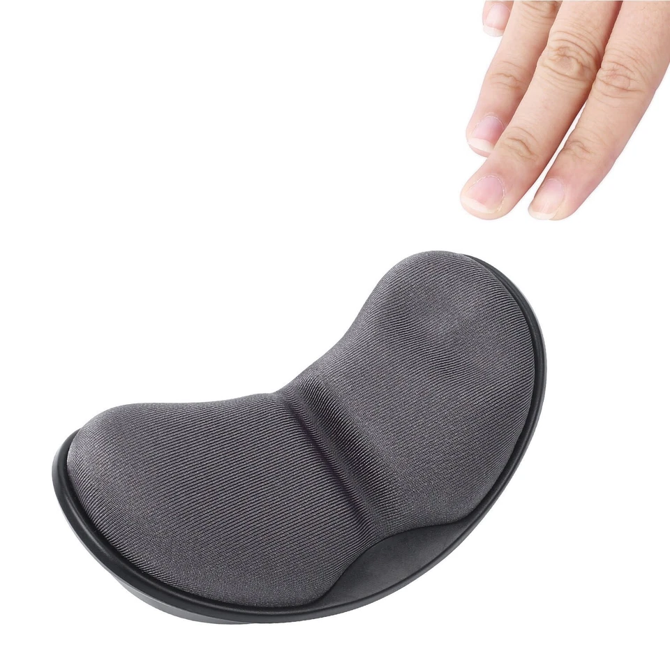 ✅CUSCINO ERGONOMICO MOUSE IN GEL MEMORY FOAM CON SUPPORTO POGGIA POLSO GRIGIO✅ - Immagine 4 di 4