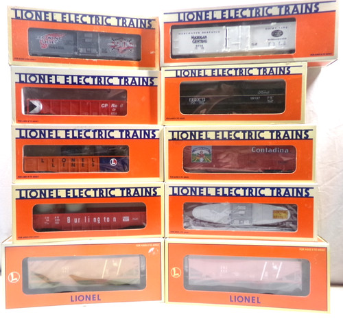 (10) Vagones de tren Lionel calibre O en cajas originales (lote 7448) | Zustand: Used