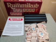 Pressman 2021 Original Rummikub Retro Style Large Numbers Heavy Tiles - Complete