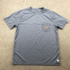 Vuori Shirt Mens Large Blue Heather OTF Pocket Performance Athletic Training Tee