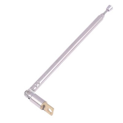 Telescopic FM/VHF/DAB Radio/TV Antenna, 5-segment telescopic antenna , 360°, rep