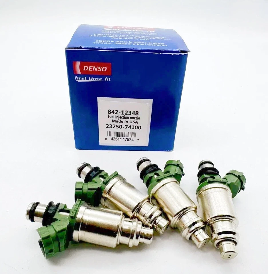 4X New Denso Fuel Injectors 23250-74100 for Toyota Camry 2.0L 2.2L I4 1992-2000 Foto 2 de 4