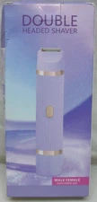 NIB Double Headed Personal Shaver, Bikini Trimmer, USB Rechargeable, Gentle