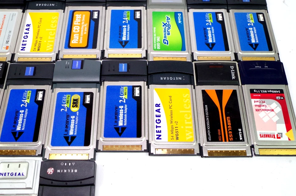 Lote 40 Adaptadores Inalámbricos Marca Mixta G Inalámbricos N PCMCIA Adaptador WIFI Sin Probar Foto 3 de 4