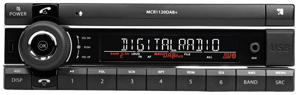 Kienzle Bluetooth MP3 USB DAB Autoradio für VW Golf 2 83-92 Jetta II 84-92 T4 90 - Bild 2 von 4