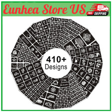 Temporary Tattoo Stencils for Women Girls and Kids, 410 PCS Henna Tattoo Stenci