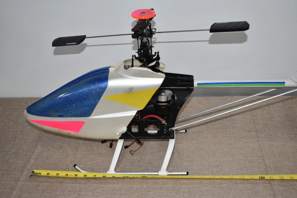 43" Long Nitro RC GAS Helicopter RARE Vintage Untested PARTS - Image 2 of 4