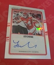 2025 Panini Prizm Football Significant Signatures Leo Chenal #SSI-LCL Chiefs