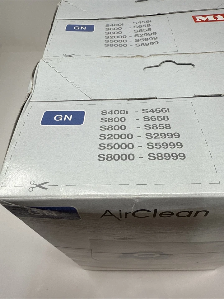 5 Boxes Total Genuine Miele GN 20 Bags, 5 Motor Filters, 5 AirClean Filters - Image 2 of 4