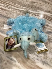 Zoobies Baby Plush 2011 Ellema the Elephant Polka Dot Blue
